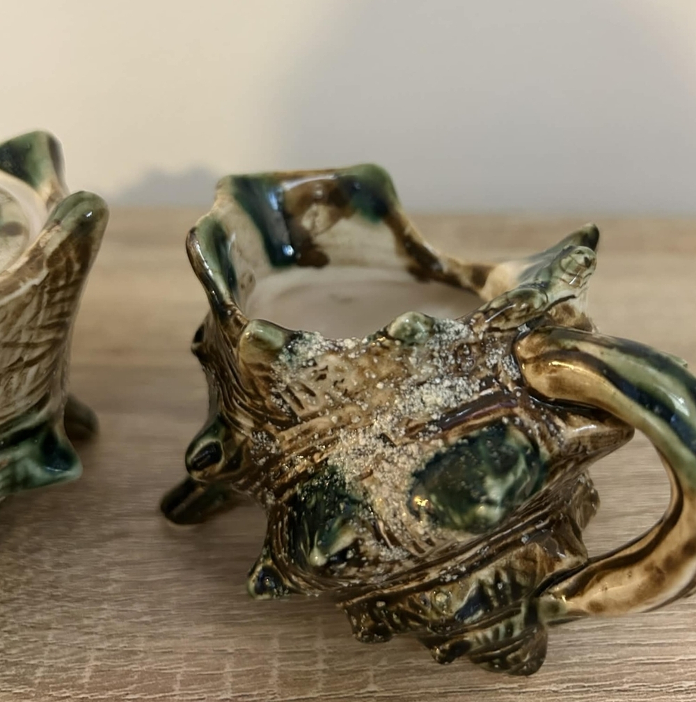 VINTAGE Shell Creamer + Sugar set - Picture 5 of 6
